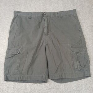 Chaps Shorts Size 42‎ Men's Black Relaxed Cargo Pockets Logo 9" Inseam
